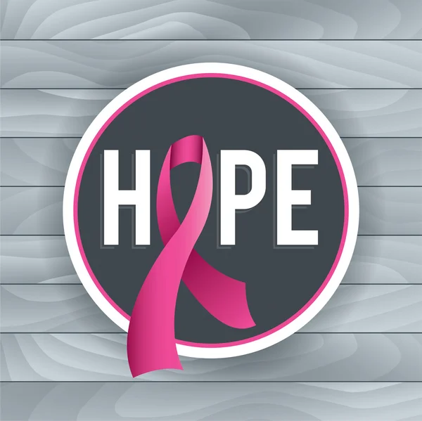 乳房癌意識の希望テーマ イラスト — ストックベクタ