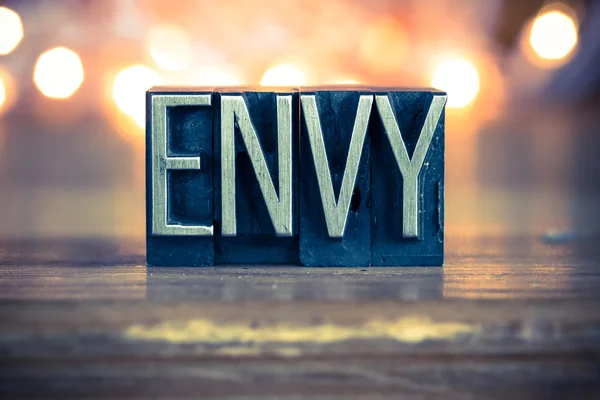 ประเภทเครื่องพิมพ์อักษรโลหะ Envy Concept — ภาพถ่ายสต็อก