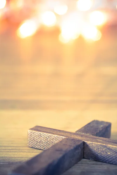 Wooden Christian Cross — Stock Photo, Image