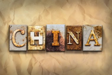 Çin kavramı paslı Metal türü