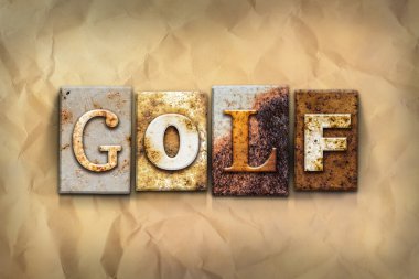 Golf kavramı paslı Metal türü