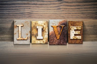 Canlı kavramı Letterpress Tema