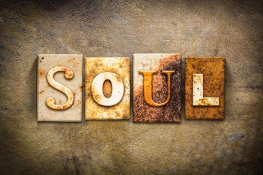 Ruh kavramı Letterpress deri Tema