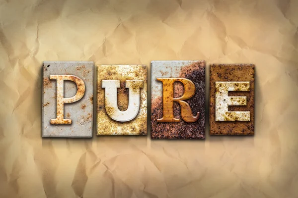 Pure Concept Rusted Metal Type — Stock Photo, Image