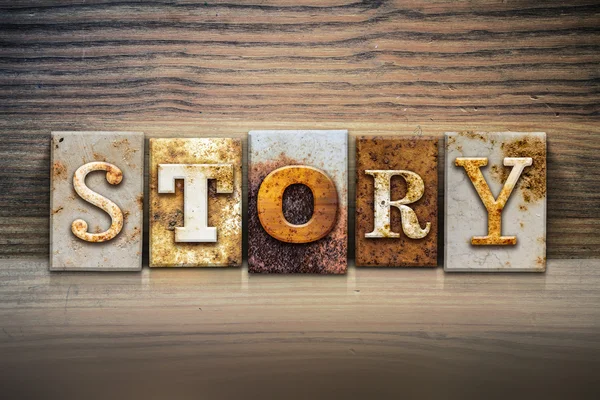 Story Concept Letterpress Theme — Stock Photo, Image