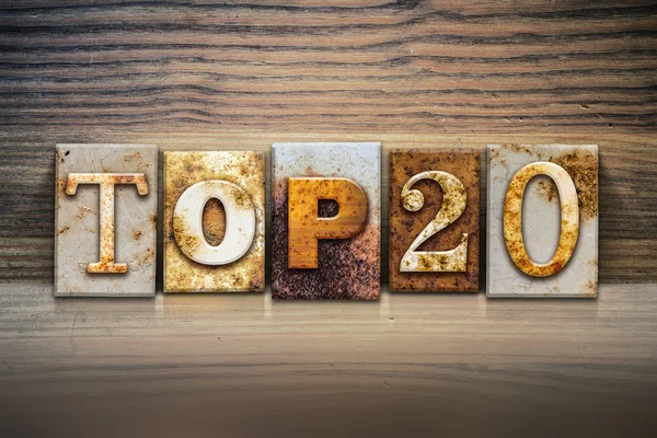 Top 20 Concepto Letterpress Theme — Foto de Stock