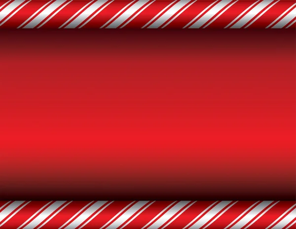 Christmas Candy Cane Red Background — Stock Vector