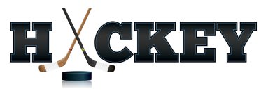 Hockey Word Art Illustration