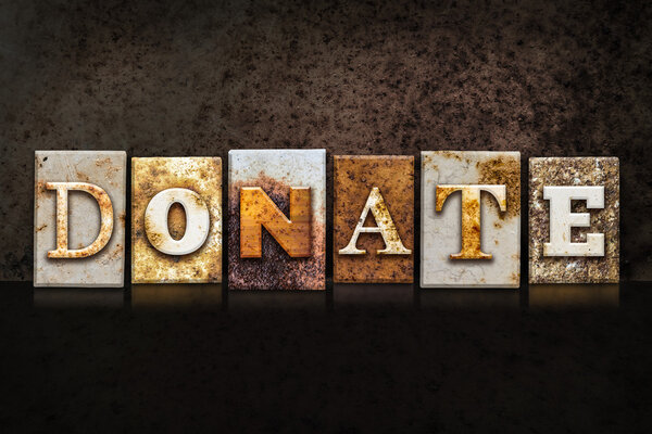 Пожертвовать Letterpress на темном фоне
