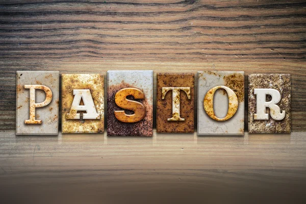 Pastor Concept Letterpress Theme — Stock Photo, Image