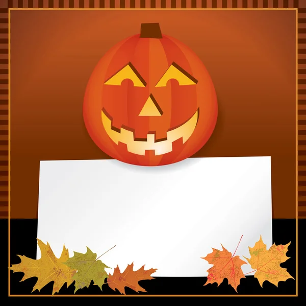 Halloween Autumn Background — Stock Vector