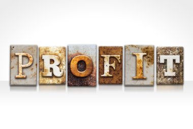 Beyaz izole kar Letterpress kavramı