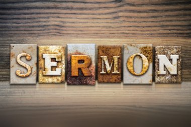 Vaaz kavramı Letterpress Tema