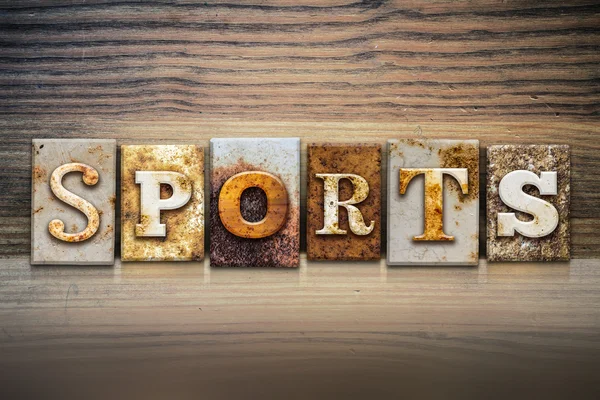 Sports Concept Letterpress Theme — Stock Photo, Image
