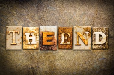 Son kavram Letterpress deri Tema