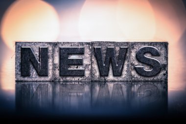 Haber konsepti Vintage Letterpress türü