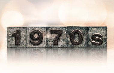 1970'lerde konsepti Vintage Letterpress türü