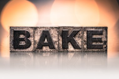 Konsepti Vintage Letterpress türü fırında