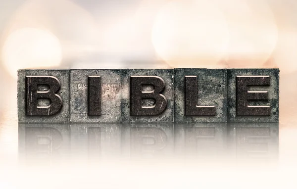 Bibel Konzept Vintage Buchdruck Typ — Stockfoto