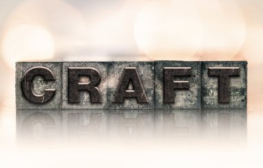 Zanaat konsepti Vintage Letterpress türü