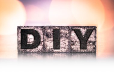 DIY konsepti Vintage Letterpress türü
