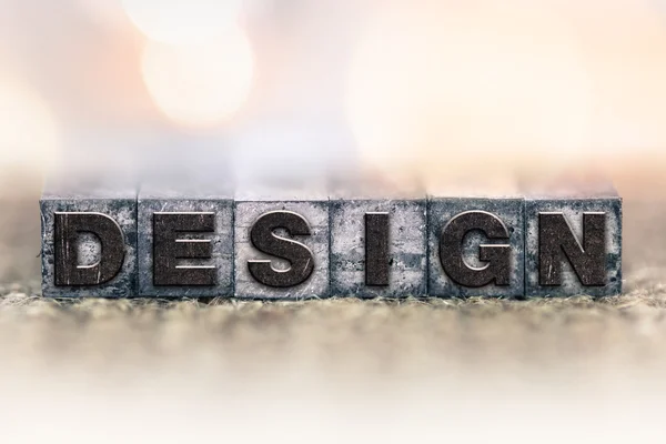 Design Concept Vintage Letterpress Type — Stock Photo, Image