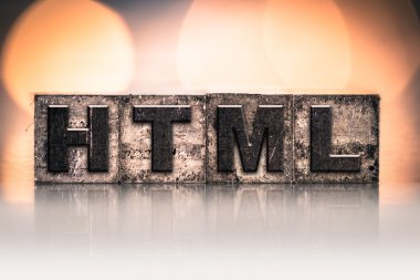 HTML konsepti Vintage Letterpress türü