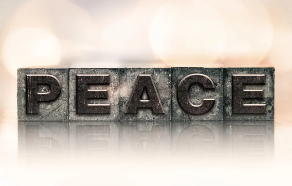 Concepto de paz Vintage Tipo de tipografía — Foto de Stock