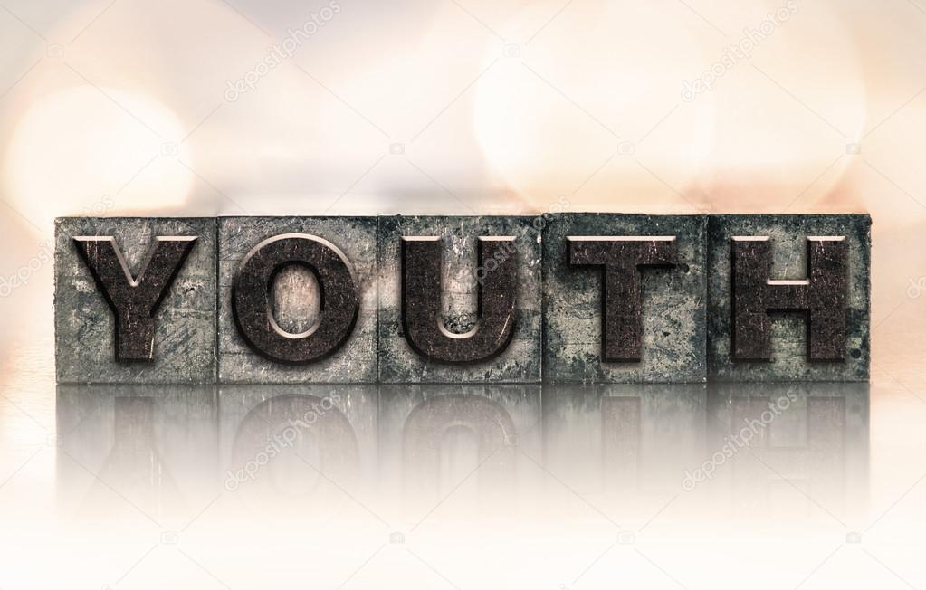 Youth Concept Vintage Letterpress Type