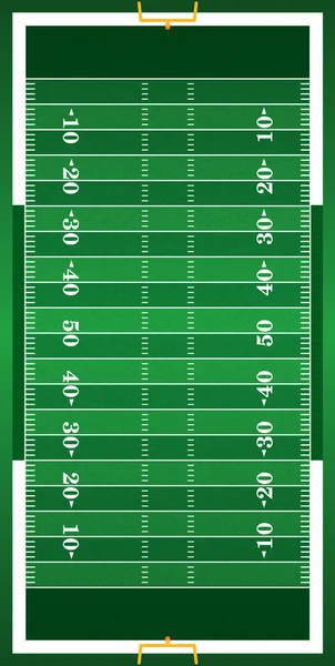 Erba strutturata verticale campo di football americano — Vettoriale Stock