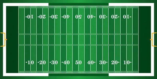 Textured Grass American Football Field — Stock Vector