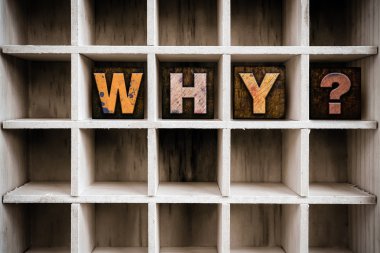 Why Concept Wooden Letterpress Type in Drawer