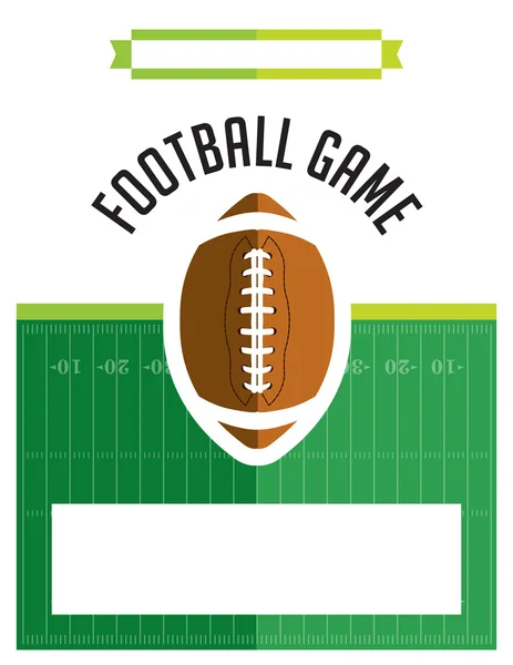 American Football Game Flyer Ilustración — Archivo Imágenes Vectoriales