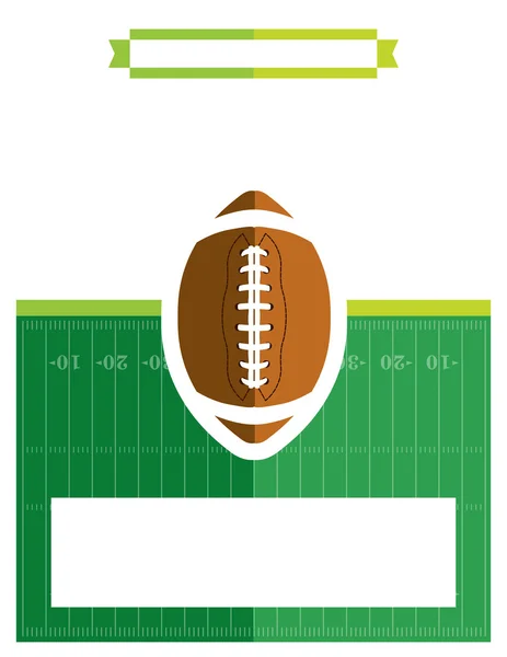 American Football Game Flyer Illustration — Stock Vector