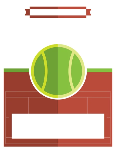 网球比赛海报图 — 图库矢量图片
