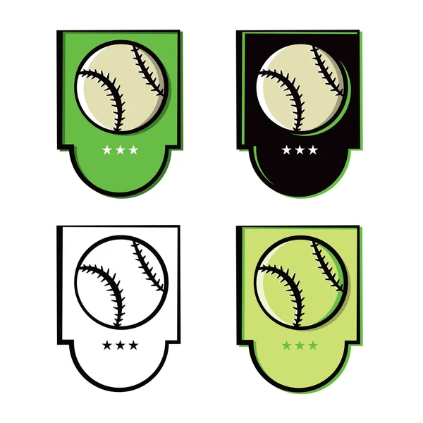 Baseball znak ikony Set — Stockový vektor