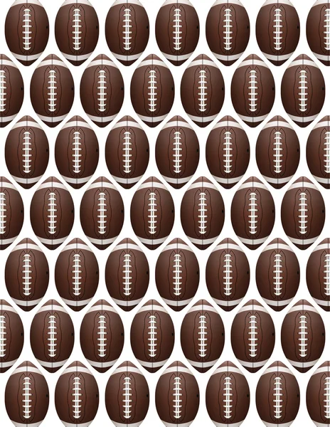 Vector American Football Pattern — Stock Vector