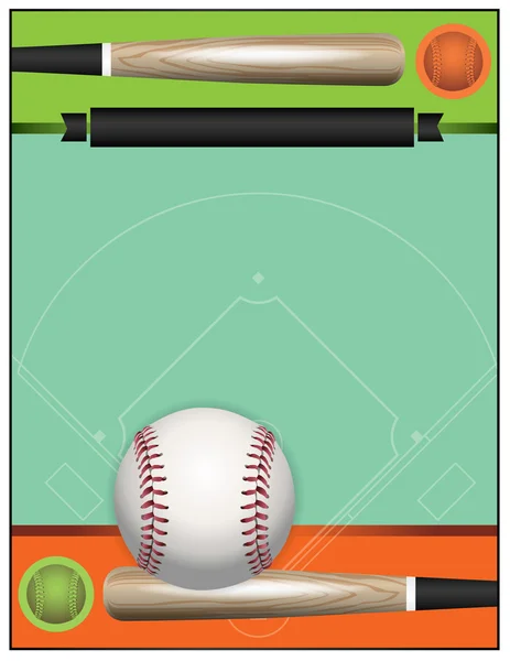 Ilustracja wektorowa Baseball turnieju — Wektor stockowy