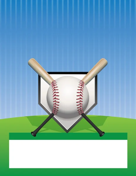 Vector Baseball fundo ilustração —  Vetores de Stock