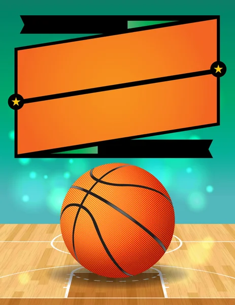 Vectorillustratie Basketbal League Flyer — Stockvector