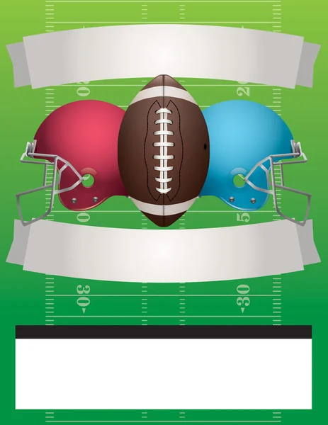 Vector American Football Party Template Ilustração —  Vetores de Stock