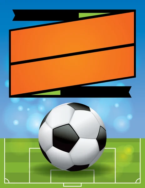 Vektor Soccer League szórólap illusztráció — Stock Vector