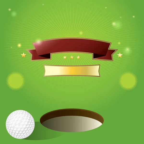 Vector Golf Tournament Invitation Design Background - Stok Vektor