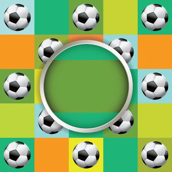 Vektorové ilustrace fotbalového turnaje — Stockový vektor