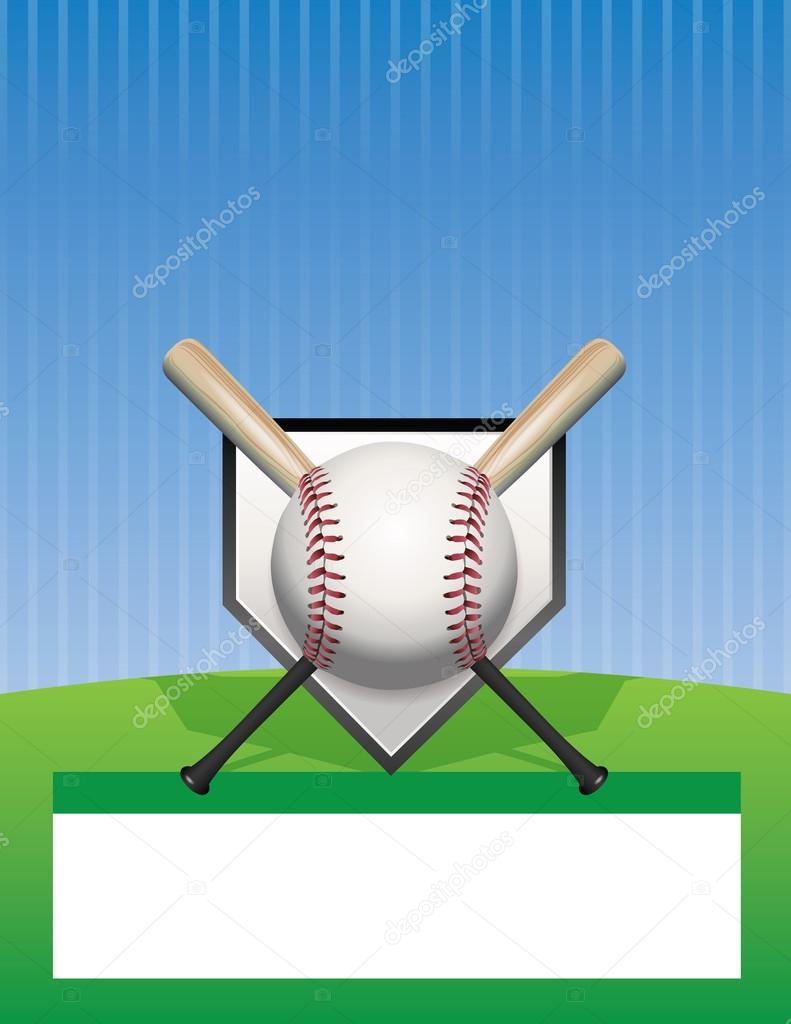 Vector Baseball Background Illustration
