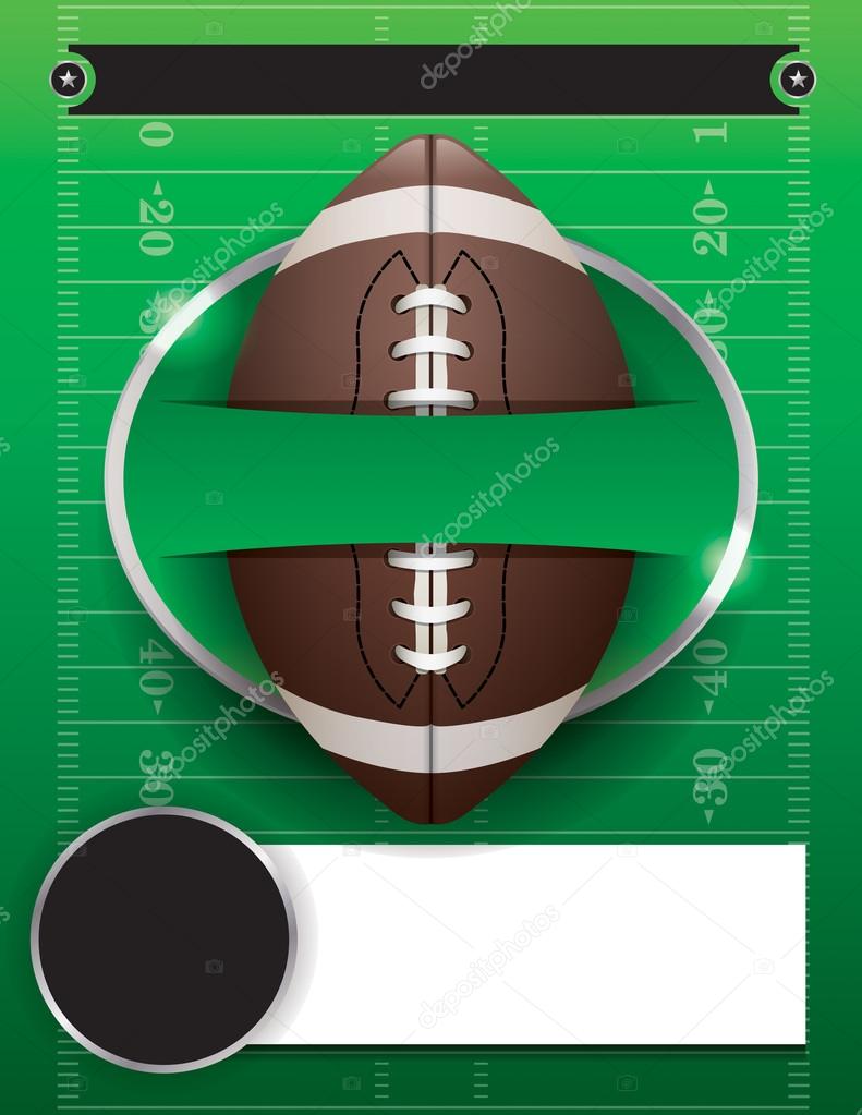Vector American Football Party Template Illustration
