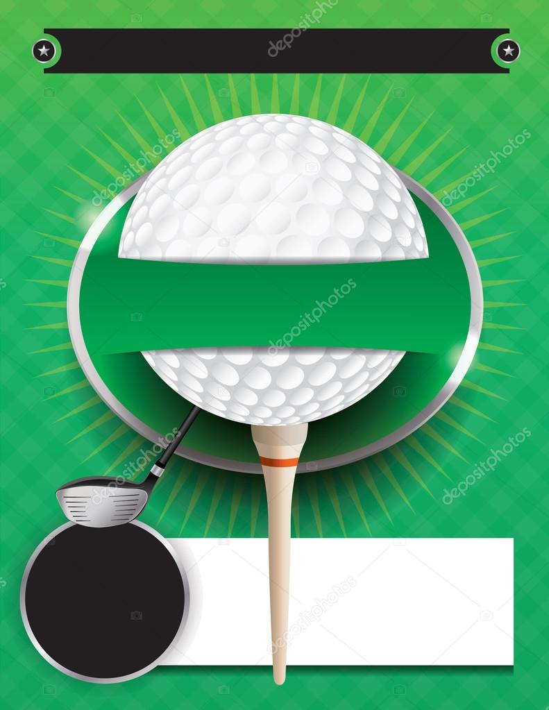 Golf Tournament Template Illustration