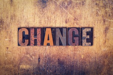 Kavram ahşap Letterpress türünü değiştir