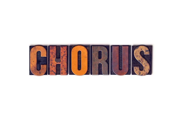 Chorus Konzept isolierte Buchdruckart — Stockfoto