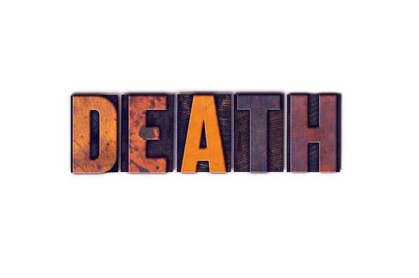 Concepto de muerte Tipo de tipografía aislada — Foto de Stock